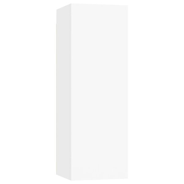 vidaXL 7 Piece TV Cabinet Set White Engineered Wood