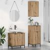 vidaXL Bathroom Furniture Set with Drawer with Shelf 3 pcs Artisan Oak