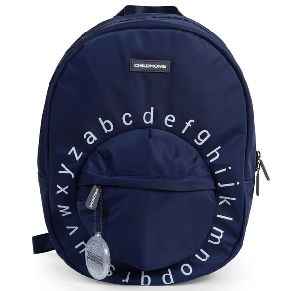 CHILDHOME Kids School Backpack ABC Navy and White