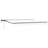 vidaXL Manual Awning Frame with LEDs White and Anthracite 4.5 x 3 m
