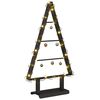 vidaXL Metal Christmas Tree with Stand Black 60 cm Steel