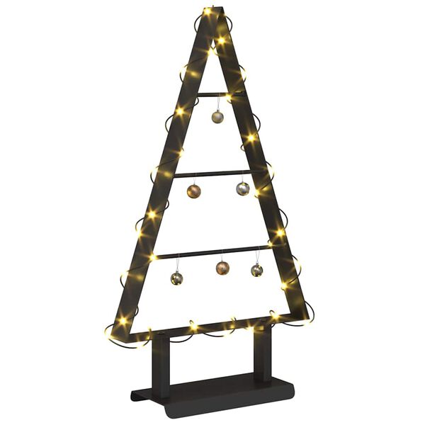 vidaXL Metal Christmas Tree with Stand Black 60 cm Steel