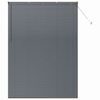 vidaXL Window Blind with Curtains Manual Dark grey Aluminium