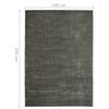 vidaXL Rug Washable Foldable Taupe 140x200 cm Polyester