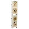vidaXL 6-Panel Room Divider White 214x165 cm Solid Wood Paulownia