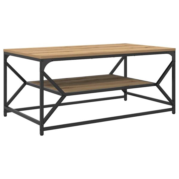 vidaXL Coffee Table Artisan Oak 90 x 50 x 40 cm