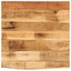 vidaXL Table Top 80x80x2,5 cm Live Edge Solid Wood Rough Mango