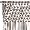 vidaXL Macrame Curtain Taupe 140x240 cm Cotton