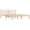 vidaXL Bed Frame without Mattress Solid Wood Pine 140x190cm