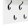 vidaXL Wall-Mounted Coat Rack White 100 x 40 x 12 cm Engineered wood