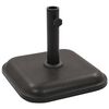 vidaXL Parasol Base Black Concrete Square 12 kg
