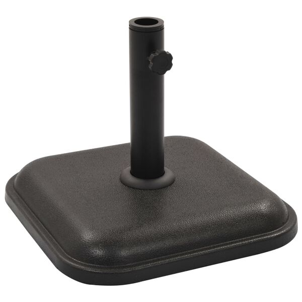 vidaXL Parasol Base Black Concrete Square 12 kg