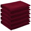 vidaXL Table Cloth 5 pcs Round Wine Red &Oslash; 140 cm