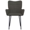 vidaXL Dining Chairs 2 pcs Dark Grey Velvet
