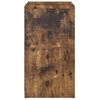 vidaXL Shoe Bench Smoked Oak 94.5x31x57 cm Engineered Wood