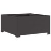 vidaXL Fire Bowl Black 80 x 80 x 40 cm Weathering Steel