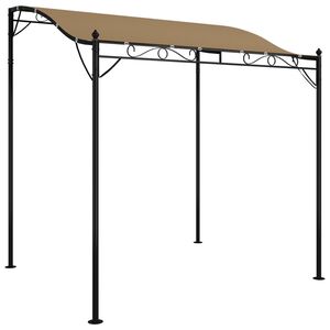 vidaXL Canopy Taupe 2x2.3 m 180 g/m&sup2; Fabric and Steel