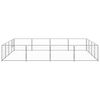 vidaXL Dog Kennel Silver 16 m&sup2; Steel