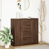 vidaXL Sideboard with Drawers Brown Oak 100.5x35x98.5 cm Engineered Wood