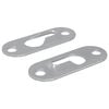 vidaXL Keyhole Hanger 2 pcs Silver 45 x 16 x 3.5 mm Iron
