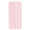 vidaXL Voile Curtains with Loops 2 pcs Light Pink 140x245 cm