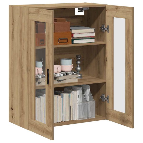 vidaXL Wall Mounted Cabinet Artisan Oak 69.5x34x90 cm