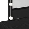 vidaXL Dressing Table Black Oak 100 x 40 x 120 cm Engineered Wood