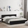 vidaXL Bed Frame with LED without Mattress Black 200x200 cm