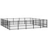 vidaXL Outdoor Dog Kennel Steel 23.52 m&sup2;