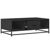 vidaXL Coffee Table Black 100x57x35 cm Engineered Wood and Metal