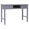 vidaXL Writing Desk Grey 110x45x76 cm Wood