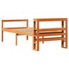 vidaXL Bed Frame with Headboard without Mattress Wax Brown 90x200 cm