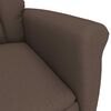 vidaXL Recliner Chair Brown Dark brown 70.5 x 96.5 x 95 cm Fabric