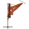 vidaXL Cantilever Garden Parasol with Steel Pole Terracotta 300 cm