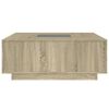 vidaXL Coffee Table with Infinity LED Sonoma Oak 100x100x40 cm