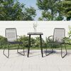 vidaXL Garden Chairs 2 pcs Black 58x59x85.5 cm PVC Rattan