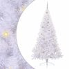 vidaXL Artificial Christmas Tree with Stand White 210 cm PVC and Steel