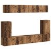 vidaXL TV Cabinet Set Wall-mounted 5 pcs Old Wood Engineered Wood