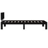 vidaXL Bed Frame without Mattress Black 75x190cm Small Single