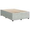 vidaXL Bed Frame without Mattress Light Grey 120x190 cm Small Double Velvet