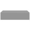vidaXL Wall-mounted Drawer Shelves 2 pcs Grey 40x23.5x10cm MDF