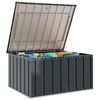 vidaXL Garden Storage Box Black 101 x 82 x 50 cm Steel