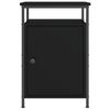 vidaXL Bedside Cabinet Black 40x42x60 cm Engineered Wood