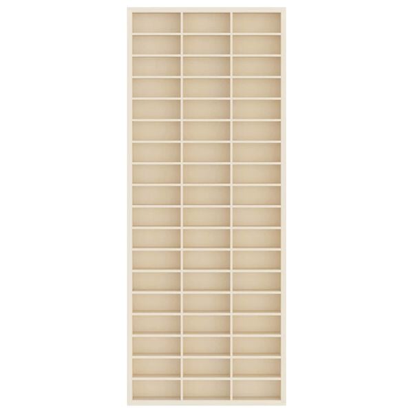 vidaXL Wall Display Case Beige 30 x 4.5 x 75 cm Engineered Wood