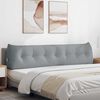 vidaXL Back Pillow Light Grey 200 x 24 x 50 cm Fabric
