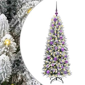 vidaXL Artificial Christmas Tree with 150 LEDs with Stand White 120 cm