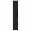 vidaXL Bathroom Tall Cabinet Black 30 x 35 x 192 cm Engineered wood
