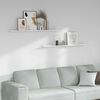 vidaXL Wall Shelf 2 pcs White Marble 115 x 9 x 3 cm Engineered Wood