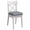 vidaXL Seat Cushions 4 pcs Light Grey 45 x 45 x 12 cm Fabric