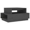vidaXL Coffee Table | Grey | Solid Pine Wood | Medium | Coffee Table